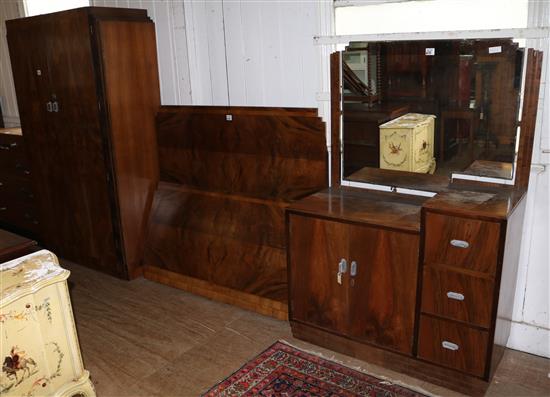 3 piece rosewood bedroom suite(-)